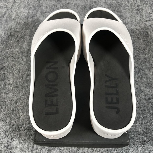 Lemon Jelly Sandals Womens Size 7.5 White Platform Slide Slip On Comfort Shoes - Picture 8 of 16